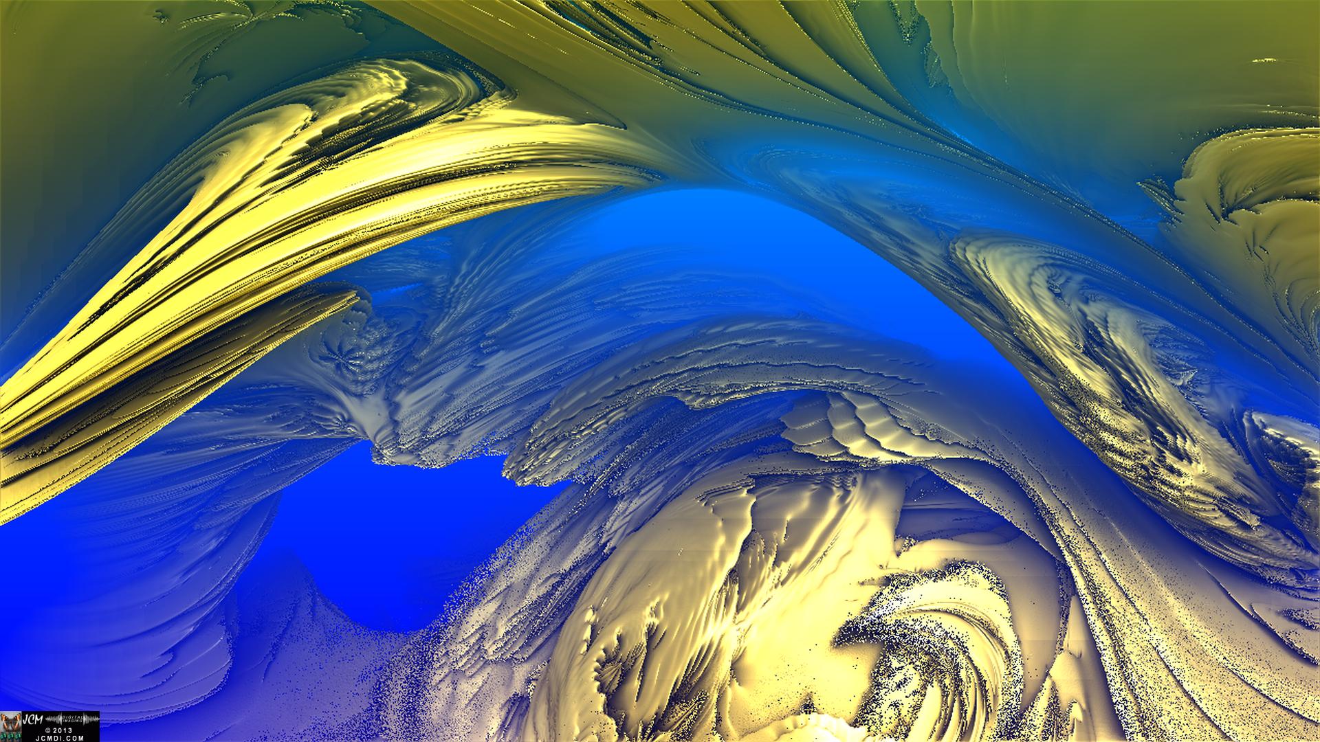 A Still frame from the Fractal animation �GoldenFlight 1�